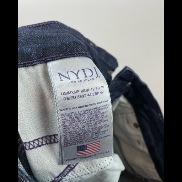 NWOT NYDJ Billie Mini Bootcut Dark Wash size 8 - Picture 4 of 15